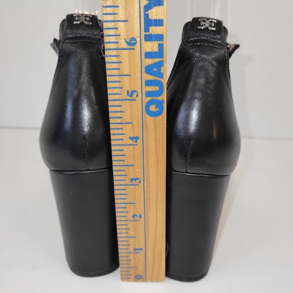 Sam Edelman Odila Sandal Black Leather Shoe Women's Size 7.5 - Picture 5 of 9